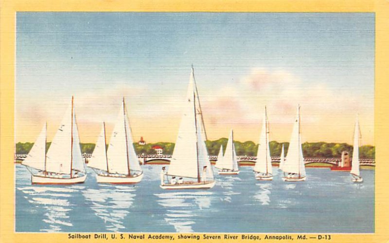 Sailboat Drill Annapolis, Maryland, USA  