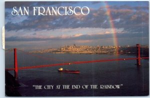 Postcard - The City At The End Of The Rainbow - San Francisco, California