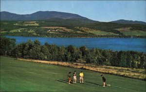 Rangle Lakes Maine ME Golf Course View Saddleback Mtn 1950s-60s Vintage Postcard