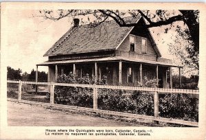 Postcard HOUSE SCENE Callander Ontario ON AI2046