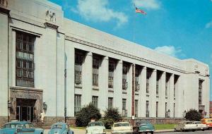 KNOXVILLE, TN Tennessee  COURT HOUSE & POST OFFICE 50's Cars Courthouse Postcard