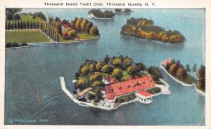 Thousand Islands New York 1930s Postcard Thousand Island Yacht Club