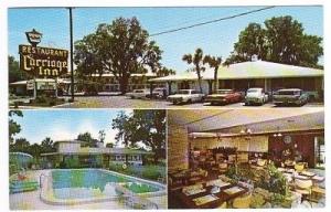 Carriage Inn Restaurant US 19 Car Cross City Florida postcard