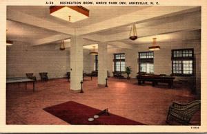 North Carolina Asheville Grove Park Inn Recreation Room