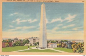 CHARLESTOWN, Massachusetts, 1930-40s; Bunker Hill Monument