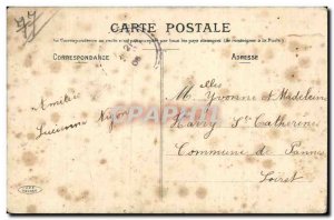 Old Postcard Hello Chateau Landon