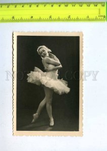 256158 Dancing ULANOVA Russia BALLET Swan REAL PHOTO 
