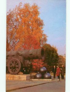 Vintage Post Card Moscow Tzar Cannon Russia Military # 3777