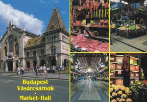 Hungary Budapest Vasarcsarnok Market Hall with Interior Views