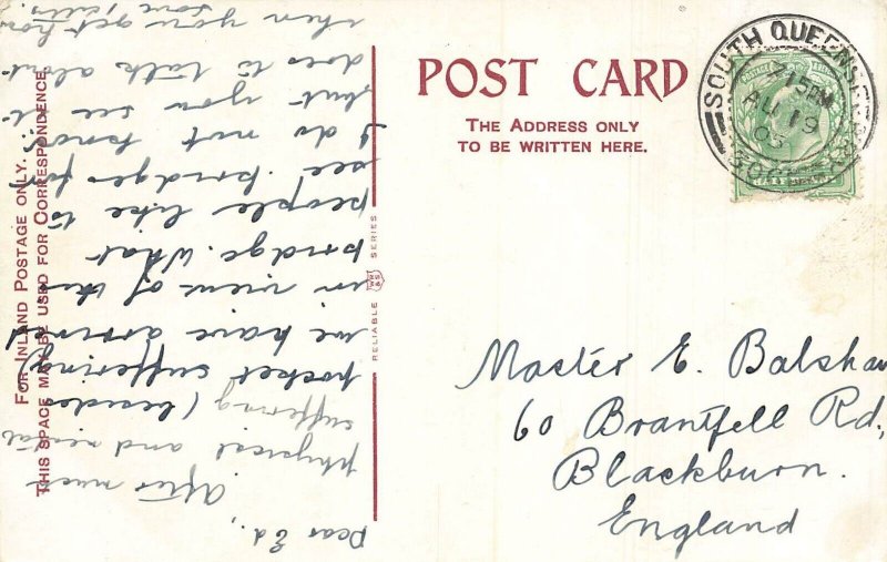 EDINBURGH SCOTLAND UK~FORTH BRIDGE~1905 MOONLIGHT POSTCARD