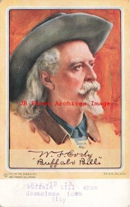 W.F. Cody, Buffalo Bill, Show Promotion for Des Moines Iowa, 1912