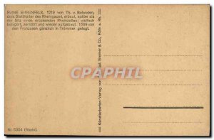 Postcard Old Ruin Ehrenfels