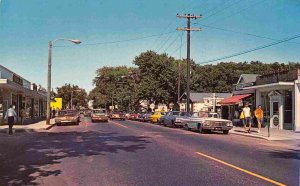 Street Scene Shopping Center Hyannis West End Cape Cod Massachusetts postcard