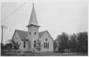 H46/ Piper City Illinois RPPC Postcard c1910 Methodist Church Building