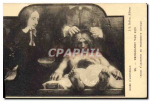 Old Postcard Museum Amsterdam Rembrandt Van Rijn Anatomy Lesson of Professor ...