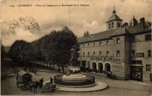 CPA CHAMBÉRY - Place du Centenaire et Boulevard de la Colonne (653601)