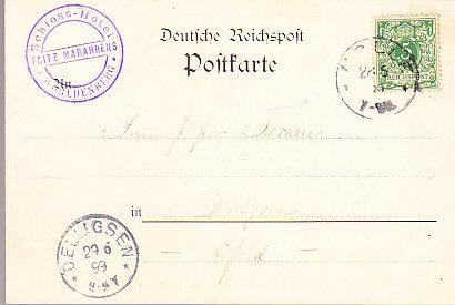 Germany - Wohlenberg Castle and Hotel 1899