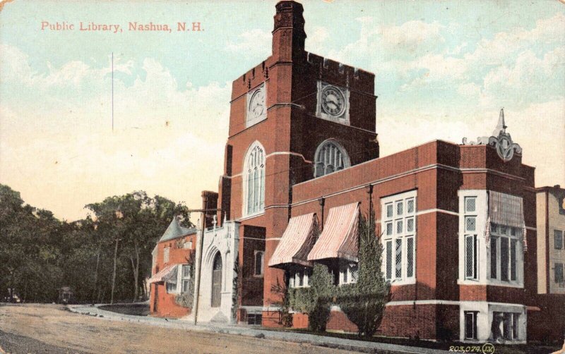 Postcard Public Library in Nashua, New Hampshire~128108