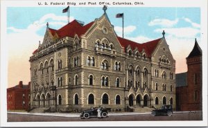 U.S. Federal Building and Post Office Columbus Ohio Vintage Postcard C123