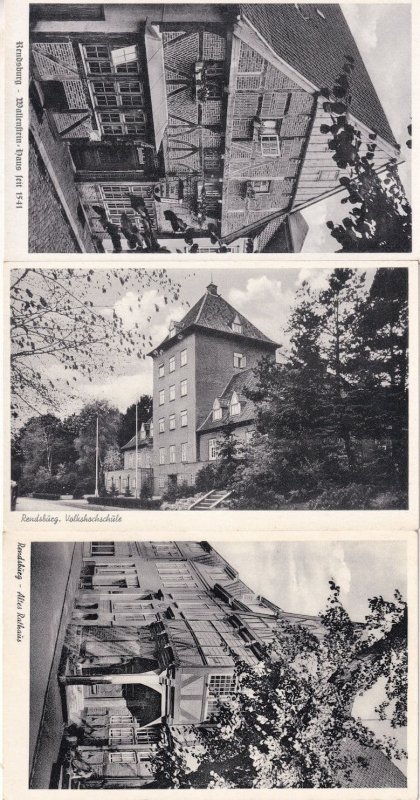 Rendsburg Germany 3x Vintage Real Photo Postcard s