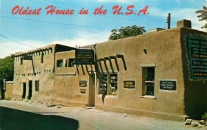 Oldest House In The U.S.A. Vintage Petley Postcard