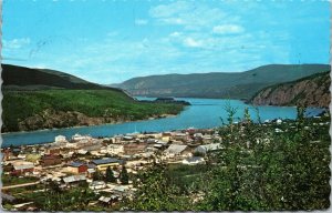Vtg 1975 Birdseye View Dawson City Yukon Klondike Gold Mining Area Postcard