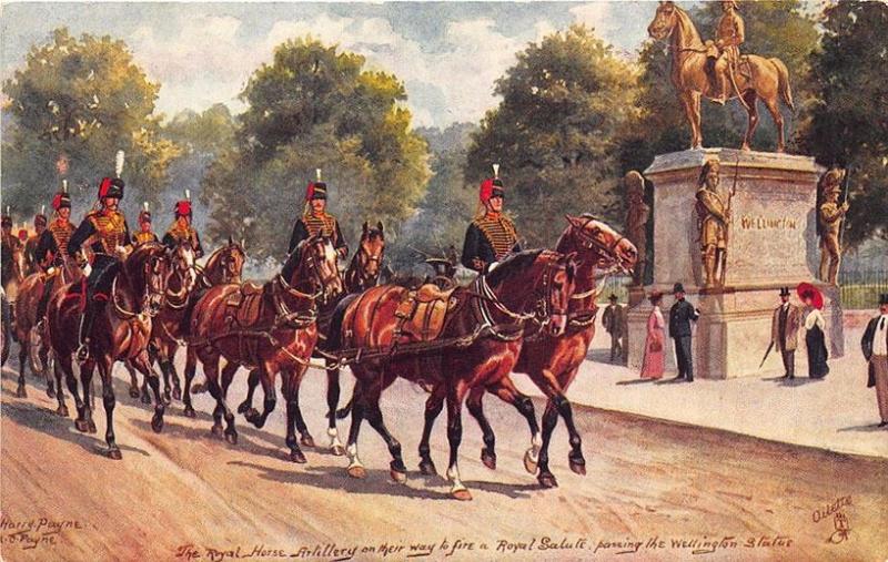 Raphael Tuck Harry Payne Military in London Series III #2 Postcard