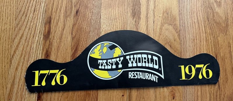 Days Inn Tasty World Restaurant 1976 kids menu bicentennial 1776
