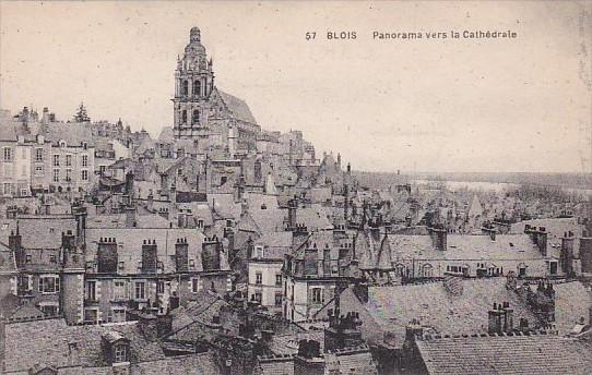 France Blois Panorama vers la Cathedrale