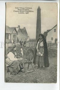 439446 UK London Irish Village Colleens Ballymaclinton spinner 1908 RPPC