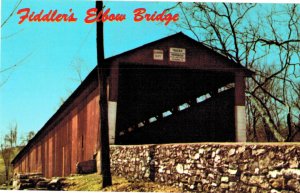 Fiddler's Elbow Covered Bridge over the Swatara Creek in Hummelstown, PA week...