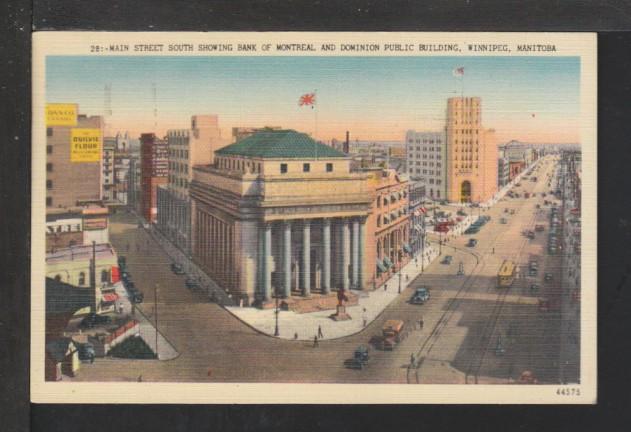 Main Street South,Winnipeg,Manitoba,Canada Postcard 