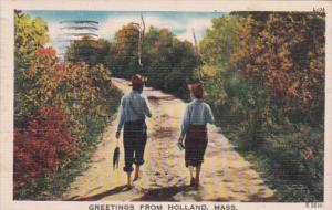 Massachusetts Greetings From Holland 1952