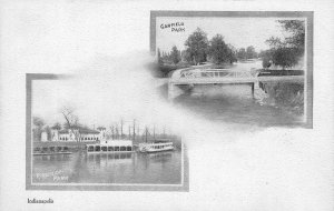 Garfield Park & Riverside Park, Indianapolis, IN ca 1907 Vintage Postcard