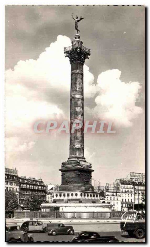 Old Postcard Paris And Its Wonders Place de la Bastille and the July Column