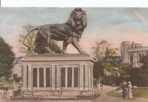 Berkshire Postcard - The Lion - Forbury Gardens -  Reading - Ref 3198A