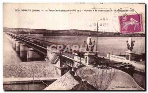 Postcard Old Briare (Loiert) Canal Bridge opened to traffic on September