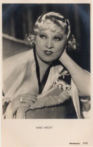 Mae West Film Actress Foremount No 576 Rare Antique Postcard