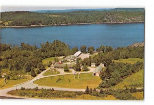 Calais Maine ME Vintage Postcard Heslin's Motel & Cottages US Highway No. 1