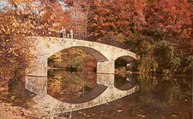 Stone Bridge over Wolf Creek - Grove City College PA, Pennsylvania