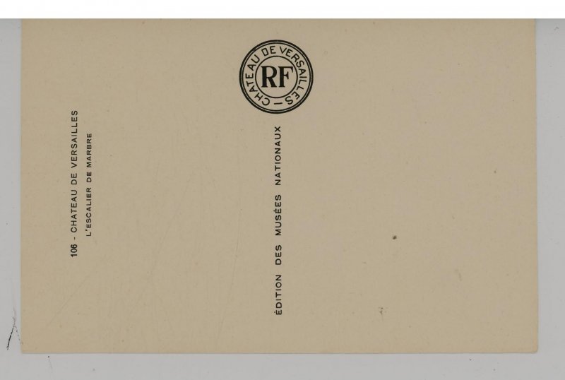 France - Versailles. Chateau, Marble Staircase