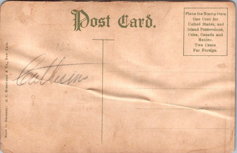 Vintage Postcard POCAHONTAS CAPT. SMITH JS9