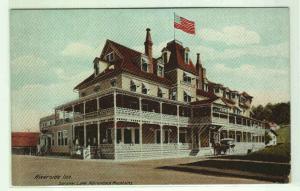 Riverside Inn Saranac Lake Adirondacks New York 1910c postcard