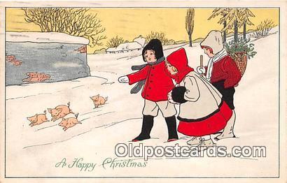 Happy Christmas  Postcards Post Cards Old Vintage Antique  Happy Christmas