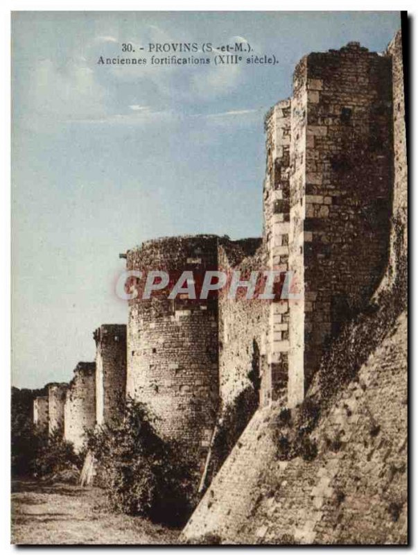 Old Postcard Provins Old XIII century fortifications