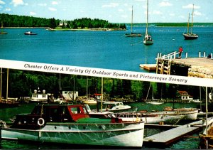 Canada Nova Scotia Chester Split View Boating Scenes