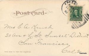 1906 Kearny Avenue Fresno California Mitchell undivided postcard 1176