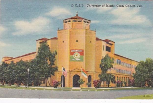 Florida Coral Gables University Of Miami Curteich