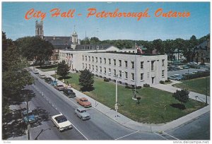 Aerial view,  City Hall,  Peterborough,  Ontario,   Canada,  40-60s