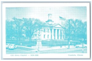 Vandalia Illinois Postcard Old State Capitol Abraham Lincoln Legislature c1940